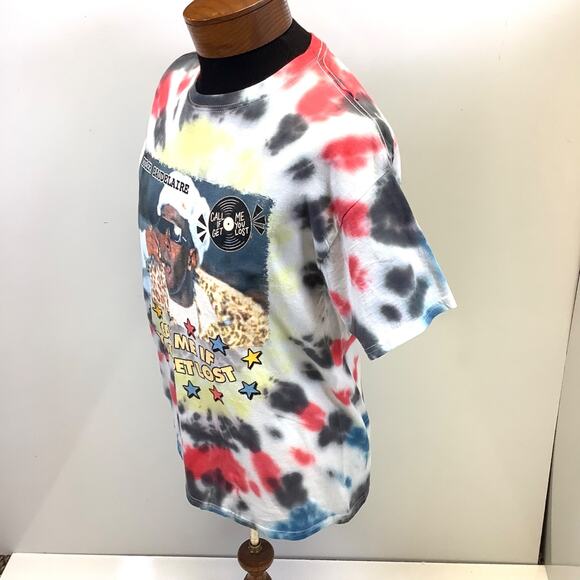Tyler the Creator Baudelaire Call Me If You Get Lost Tye-Dye Tour T-Shirt Mens L - Picture 2 of 7